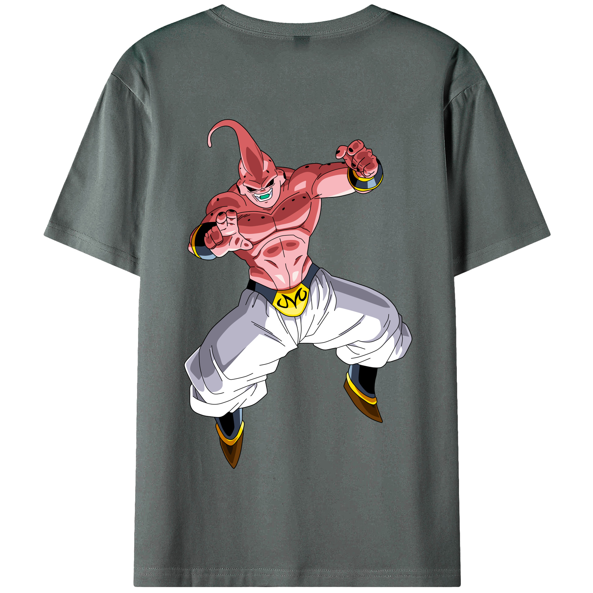 （画像用） ドラゴンボール 魔人ブウ DRAGON BALL Majin Buu 綿100％半袖Tシャツ（背面プリント）